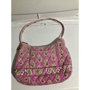 Vera Bradley Retired Bermuda Pink Hand Bag Small Purse Floral Paisley Boho Style